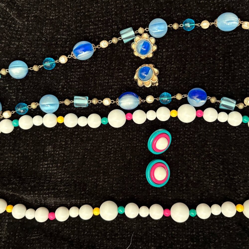 2 Beaded Jewelry Sets for Women Vintage Wearable